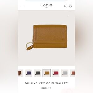 Lodis Key Coin Wallet in Brown